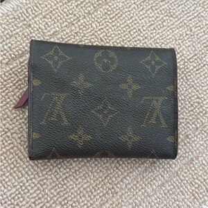 Louis Vuitton Brown Monogram Wallet Compact Canvas